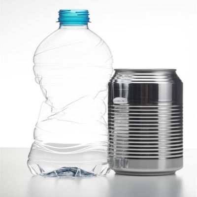 Recycling Made Easy with Compact Plastic Bottle and Metal Can PET Materials